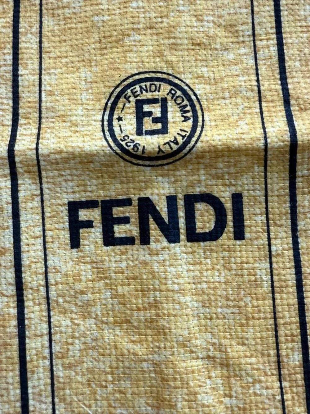 Fendi Dust Bag Storage Solid Yellow 13